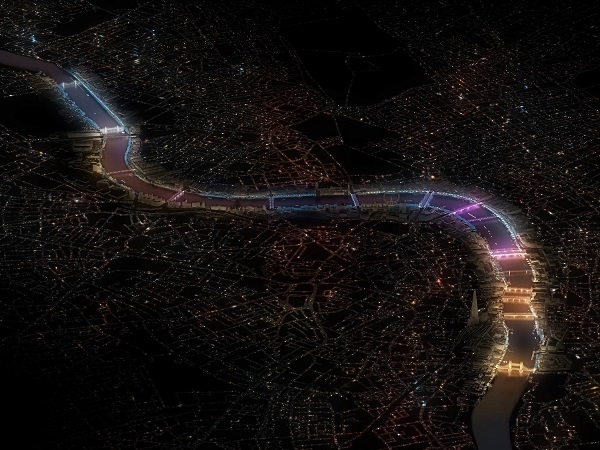 London’s River Thames to be Illuminated with LED Lighting to Become the World’s Largest Artwork